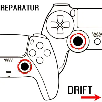 Controller Stick Drift Reparatur Einbau Hall Effekt  | PS4 & PS5 Service